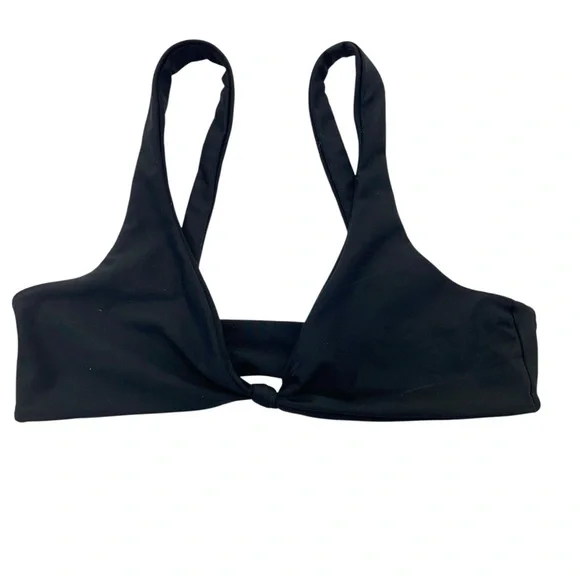 Skatie Penny Knot Front Bikini Top Medium Black - Picture 14 of 16